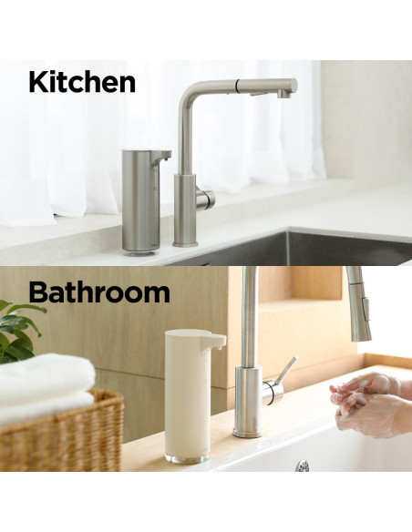 Dispensador Automático de Jabón Espumoso Mooas Marfil 277ml