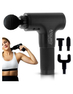 Pistola de Masaje Aduro Elite Recovery Inalámbrica Negra