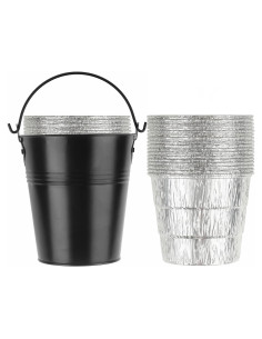 Paquete de 15 forros y cubo de grasa Firsgrill 14x15 cm