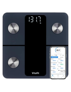 Balanza de Baño Inteligente Vitafit VT701 181kg Grasa IMC
