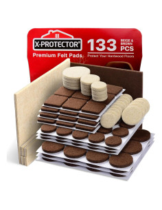 Almohadillas de Fieltro X-PROTECTOR 133 PCS para Muebles