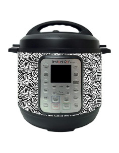 Piel de Fibra de Carbono MightySkins para Instant Pot Duo 6-QT - Negro Abstracto