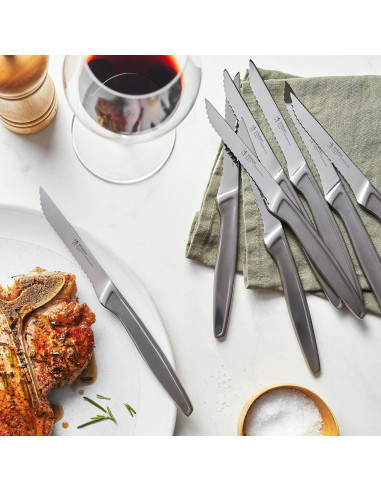 Set de cuchillos de carne HENCKELS 16 piezas acero inoxidable