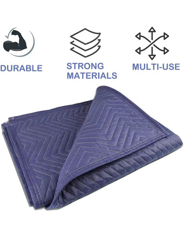 2 Mantas de Mudanza PONGHEI 101.6x182.9cm Pesadas Acolchadas