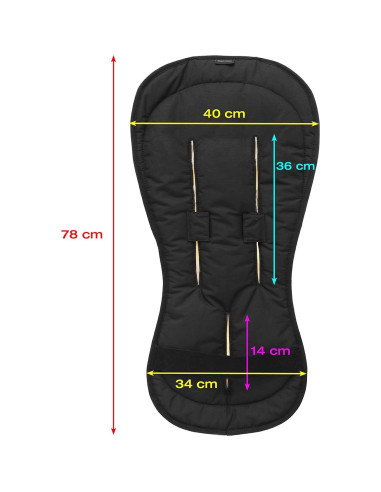 Forro de piel de cordero WERNER CHRIST para cochecito 78x34 cm