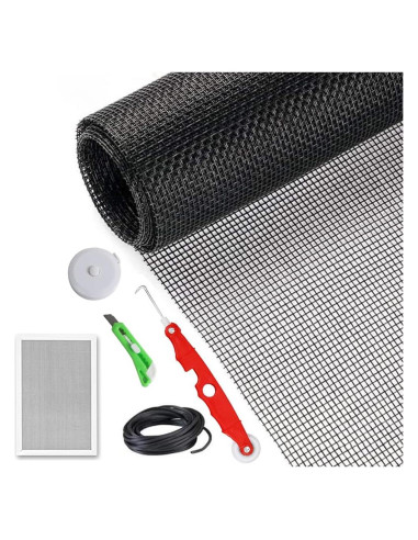 Kit Reemplazo Pantalla Ventana 91x401cm Fibra Vidrio BONLACES