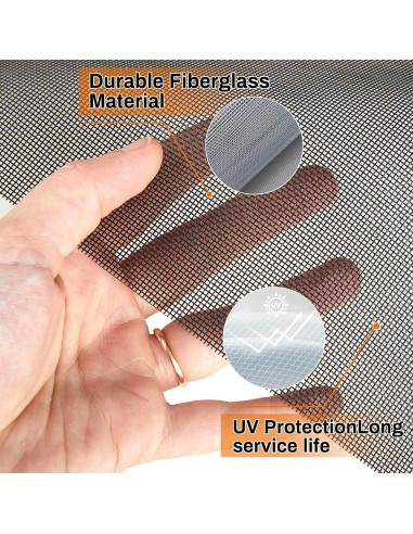 Kit Reemplazo Pantalla Ventana 91x401cm Fibra Vidrio BONLACES