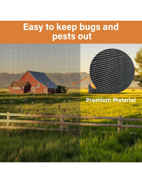 Kit Reemplazo Pantalla Ventana 91x401cm Fibra Vidrio BONLACES