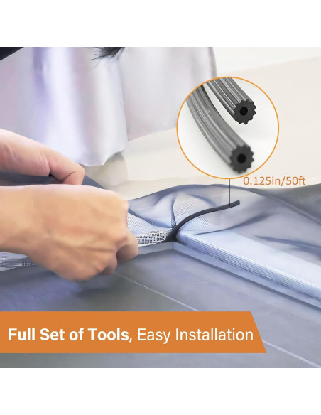 Kit Reemplazo Pantalla Ventana 91x401cm Fibra Vidrio BONLACES