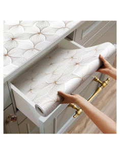 Forro de Estante Antideslizante Quttisay 30x300 cm Flor PVC