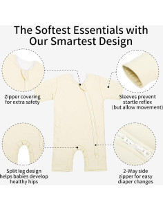 Saco de Sueño para Bebés 3-6 Meses Exzzzllent Algodón Hipoalergénico 2
