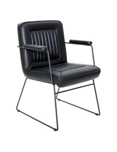 Silla de Acento OSP Home Furnishings GT Cuero Sintético Negra