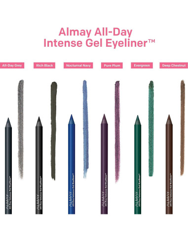 Delineador Gel Almay 100 Gris Todo el Día, 1.27 g, Impermeable