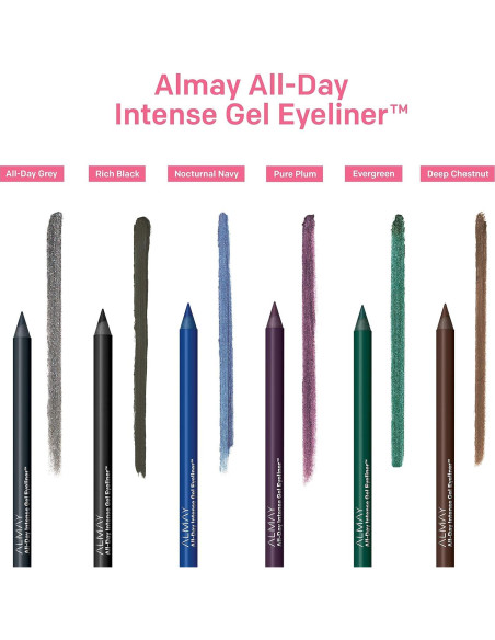 Delineador Gel Almay 100 Gris Todo el Día, 1.27 g, Impermeable Delineador Gel Almay 100 Gris Todo el Día, 1.27 g, Impermeable