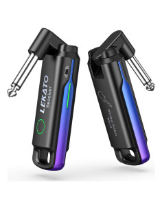 Sistema Inalámbrico de Guitarra LEKATO UHF Recargable Azul