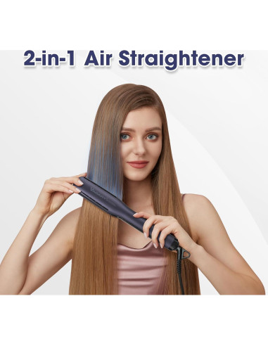 Plancha de Pelo VAGARY 2 en 1 con Aire, 3 Temperaturas