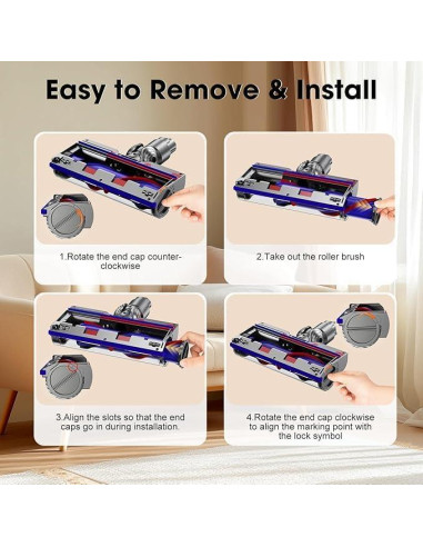 Cabezal de Limpieza Directo AZYM para Aspiradoras Dyson V7-V15