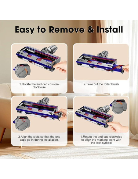 Cabezal de Limpieza Directo AZYM para Aspiradoras Dyson V7-V15