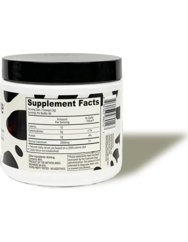 Polvo de Calostro Bovino MOOVE 120g - Sin Sabor, Inmunidad y Digestión