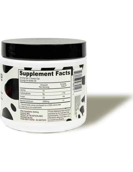 Polvo de Calostro Bovino MOOVE 120g - Sin Sabor, Inmunidad y Digestión