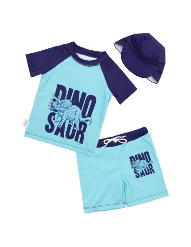 Traje de Baño 2 Piezas Alvababy 4T Triceratops UPF 50+