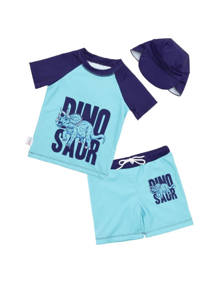 Traje de Baño 2 Piezas Alvababy 4T Triceratops UPF 50+