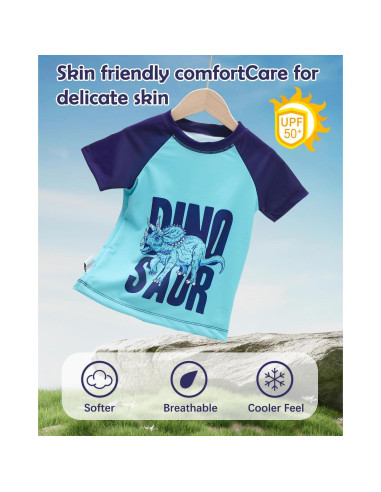 Traje de Baño 2 Piezas Alvababy 4T Triceratops UPF 50+