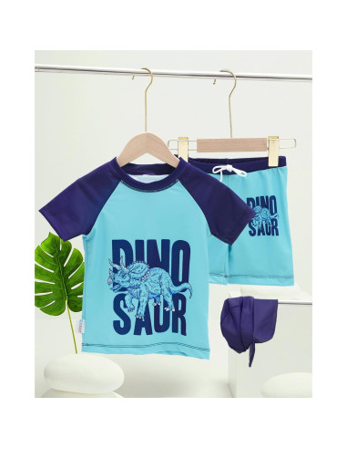 Traje de Baño 2 Piezas Alvababy 4T Triceratops UPF 50+
