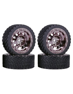 4 Neumáticos de Caucho 65mm para Coche RC Rally WONFAST