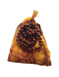 Mala de Rudraksha 10 mm BHAVICREATION con bolsa de japa