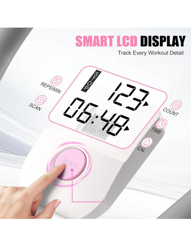 Entrenador Abdominal Ajustable PAPIBLU - Equipo Plegable Rosa