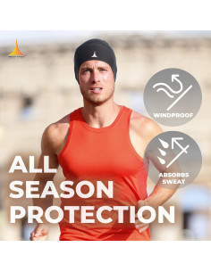 Forro de Casco Skull Cap Beanie - Retención Térmica Negro 2