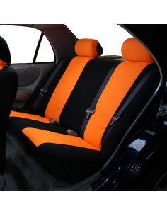 Cubiertas de Asiento Traseras TLH Naranja Ajuste Universal 2
