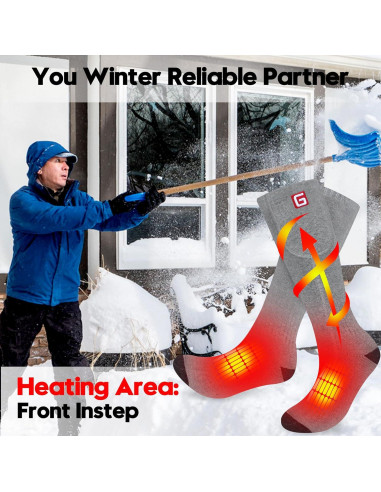 Calcetines Calentados Rabbitroom Recargables Talla 6-12 Unisex