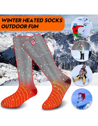 Calcetines Calentados Rabbitroom Recargables Talla 6-12 Unisex