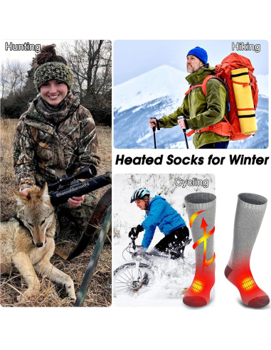 Calcetines Calentados Rabbitroom Recargables Talla 6-12 Unisex