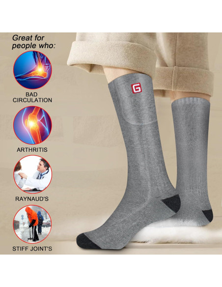 Calcetines Calentados Rabbitroom Recargables Talla 6-12 Unisex