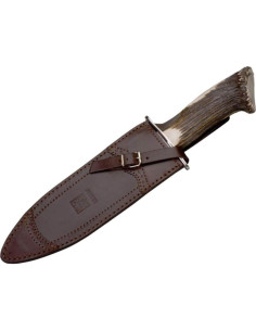 Cuchillo de Caza Joker Verraco CT42, Hoja MOVA 26 cm, Mango Asta de Ciervo 2