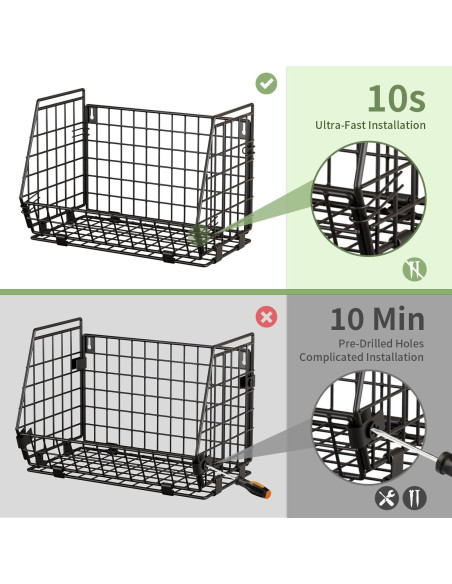 Cesta de Frutas Colgante GGIU - Almacenamiento 3 Unidades