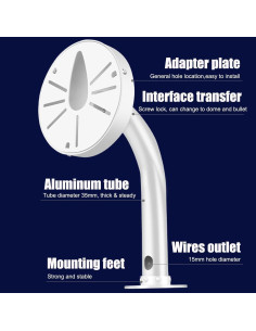 Soporte de Montaje para Cámara de Seguridad BYL 35.56cm Beige 2