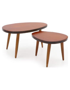 Mesa Triangular Miniatura de Madera Cutemini 1:12 Marrón