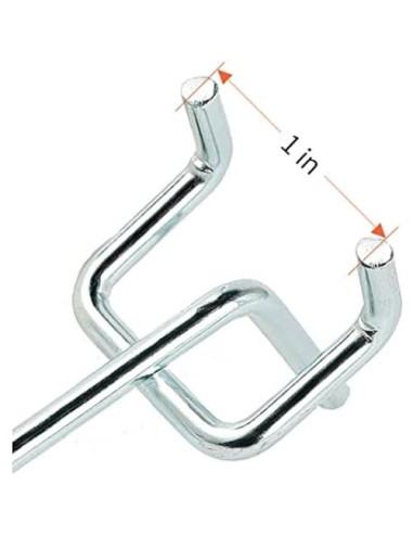 Ganchos en L 5 cm Rawall 50-Pack Metal Galvanizado