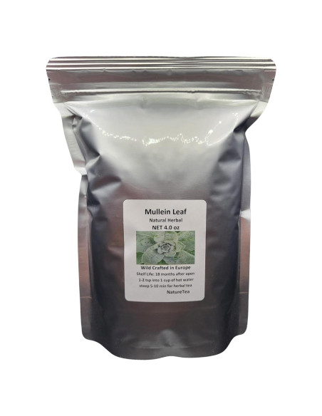 Té Suelto Hoja de Mullein 100% Natural 113 g - Té de Naturaleza
