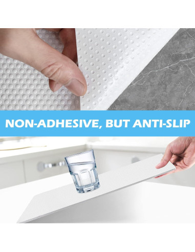 Forros de Estante MooiFun 30.48x152.4 cm Impermeables Blancos