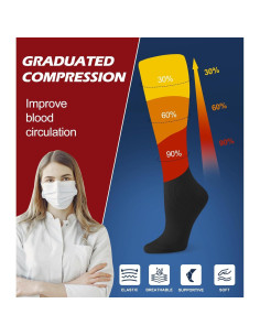 Calcetines de Compresión Breslatte 10-14 mmHg para Correr 2