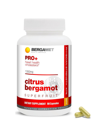 Suplemento BergaMet PRO+ 1350mg 90 Cápsulas Bergamota