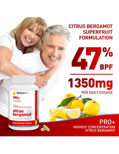 Suplemento BergaMet PRO+ 1350mg 90 Cápsulas Bergamota 2