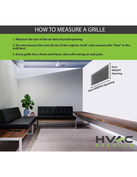 Rejilla de Retorno de Aluminio HVAC Premium 30x12 cm