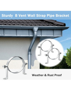 Correa de Pared de Ventilación B Fengone 6 Pulgadas 4 Pcs 2