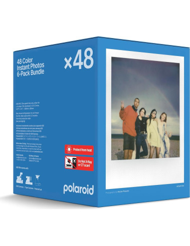 Papel Fotográfico Color Polaroid 600 - Paquete de 48 Fotos